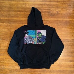 Black Graphic Hoodie for Men